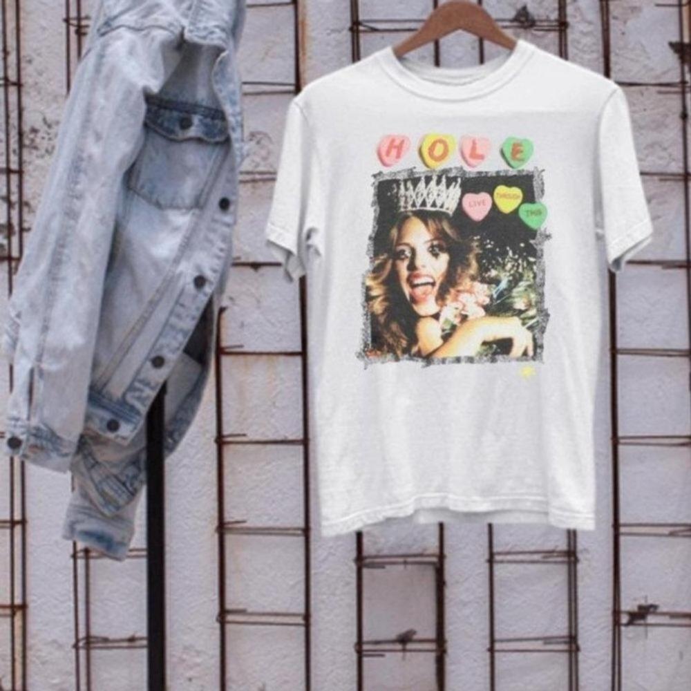 Hole Band Live Through This Rock Valentine Unisex Tee Tshirt